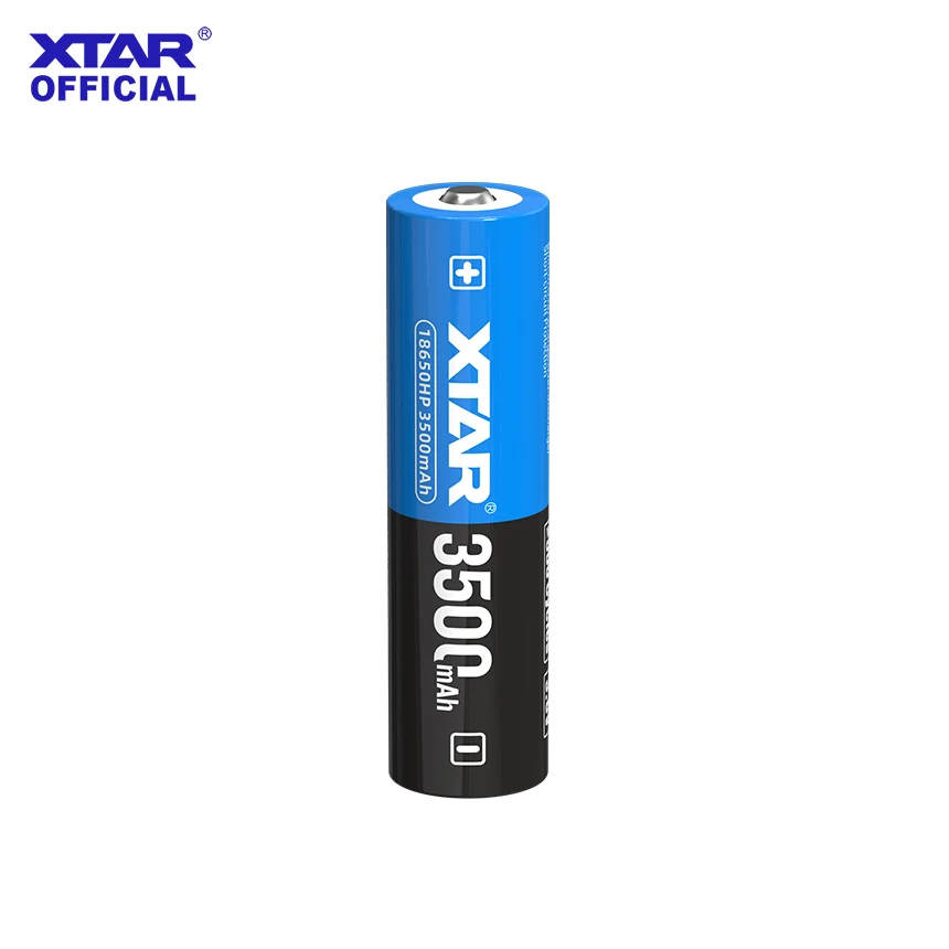 XTAR 3.6V 18650HP 3500mAh 15A High Discharge Battery with Protection Board Fast 3H Charge 500+ Cycles for High-Drain Devices