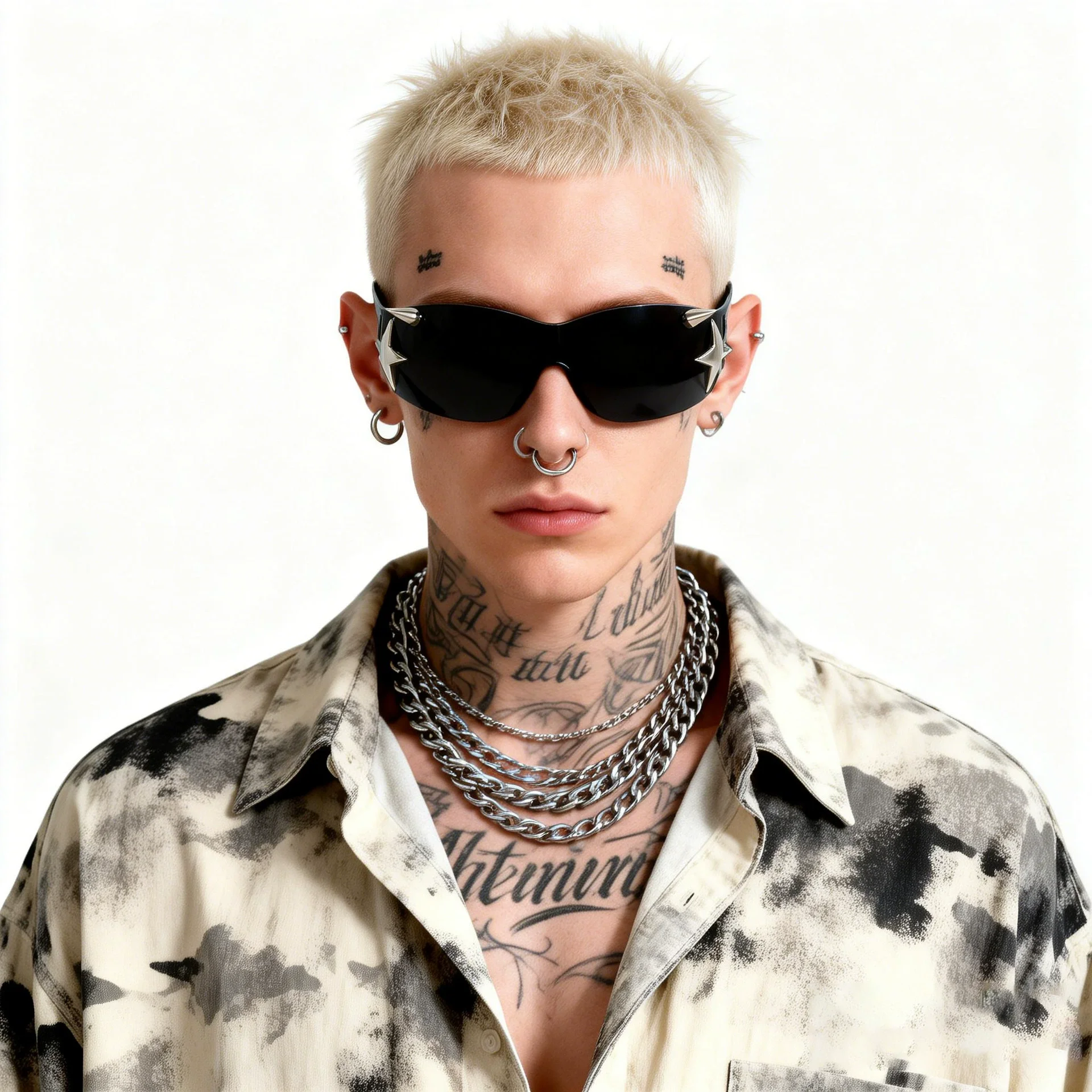 Rivet Punk Metal Star Frame Gl - огляд і ціна Men'S Fashion Y2K