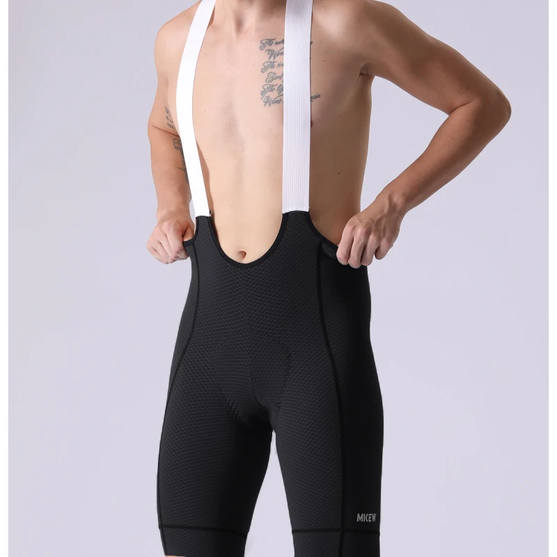 MKEW Herren-Radtrikot-Shorts mit hoher Taille, Sommer-Fahrradshorts mit stoßdämpfendem Polster, MTB-Fahrradbekleidung für bequemen Komfort – Detail 9