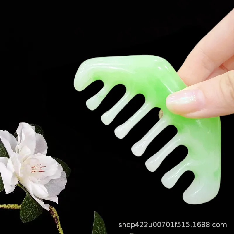 Multi Functional Meridian Massage Comb, Compact and Portable Head Massage Comb, 8-tooth Comb Resin Scraping