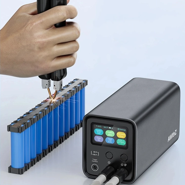 

AWithZ UF20B Spot Welder 10.5KW Output WP240 Pen 0.4mm Nickel Copper Welding 1750A Color Screen Safety Protection for Repair