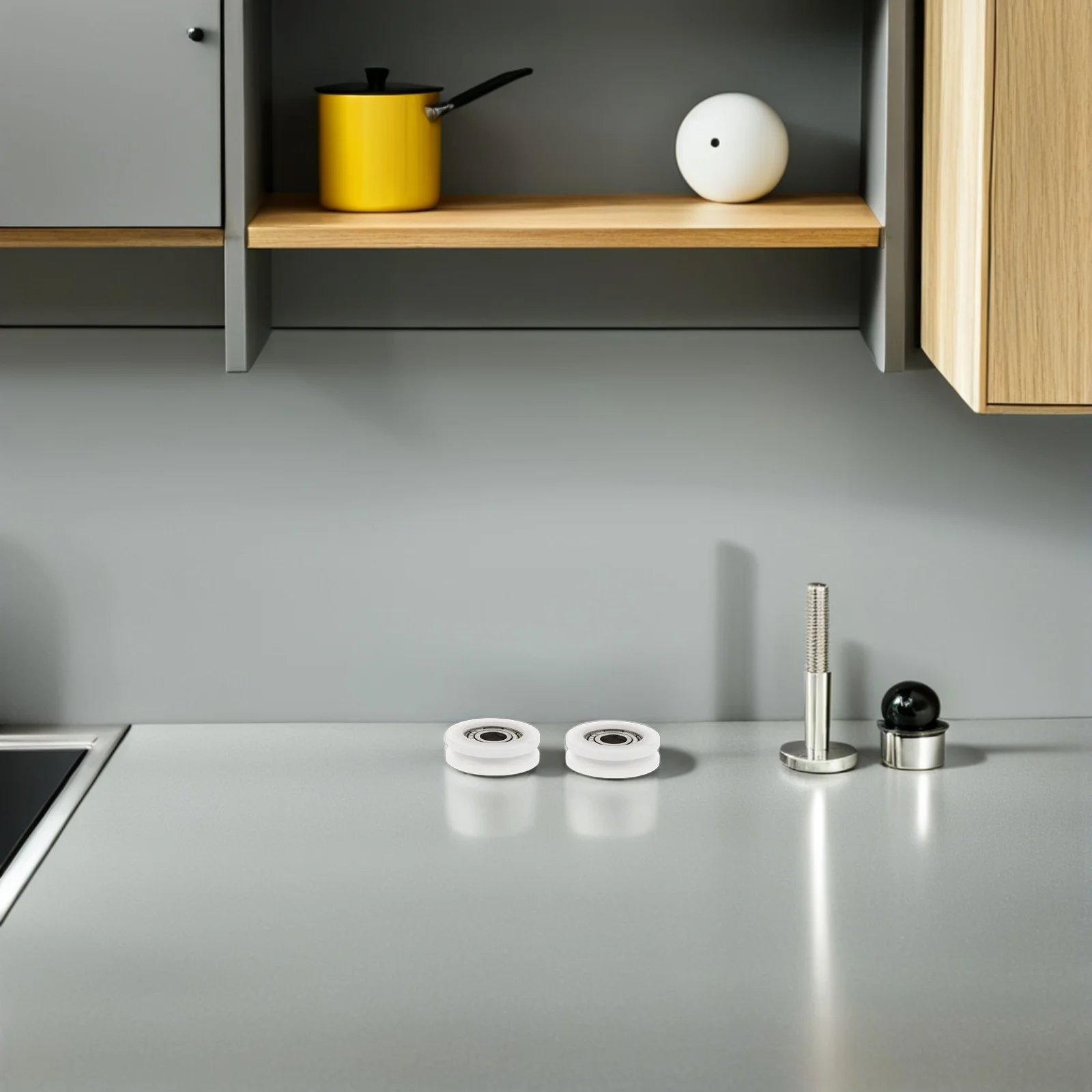 

4Pcs Nylon U Groove Pulley Rollers 21Mm Smooth Sliding Door Wheel Replacement for Greenhouse Wardrobe Closet Window Track