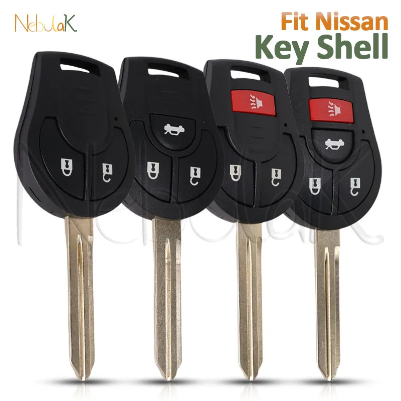 

Корпус автомобильного ключа подходит для Nissan Sylphy Cube Juke Rogue Micra Qashqai Altima Maxima Sentra Versa 2/3/4 кнопки корпус дистанционного брелока