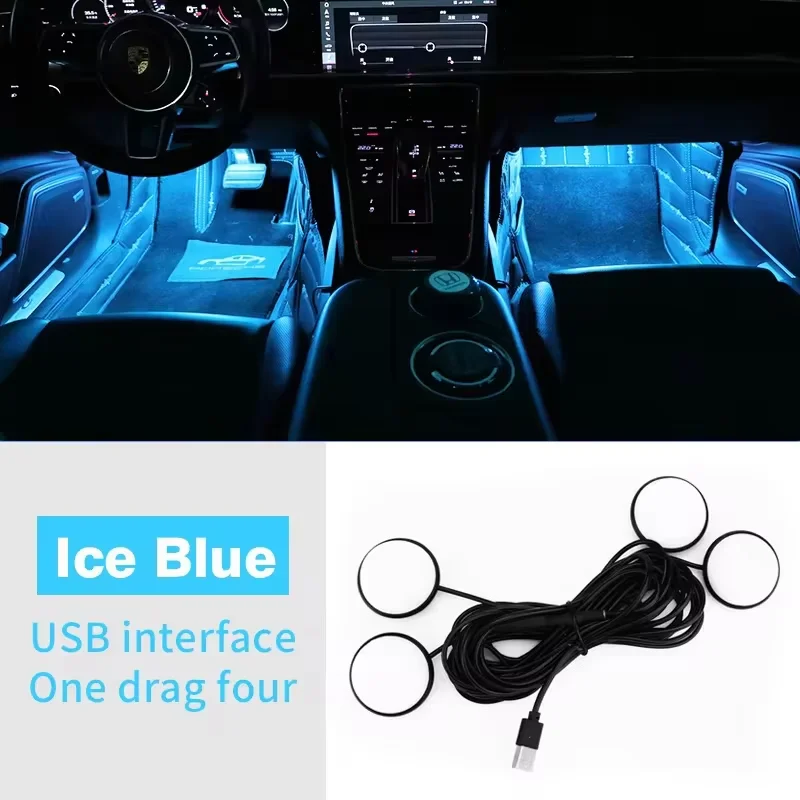 

LED Car Interior Atmosphere Light Accessories Sticker For SEAT Leon 1 2 3 MK3 Cordoba Arosa Altea Exeo Toledo FR Ibiza Car Led