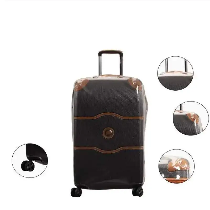 Luggage Cover for Delsey Chatelet Air Suitcase Protecter Case with Zipper Customized CLear Covers Not Include Suitcase