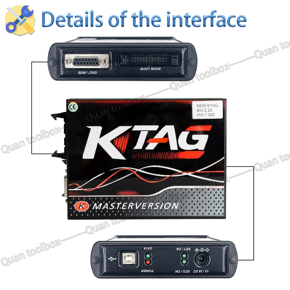 V7.020 KTAG 2.25 ecu programmer Code reader ktag reprogrammation diagnostics for cars Repair equipment tuning auto 2024 NEW HOT