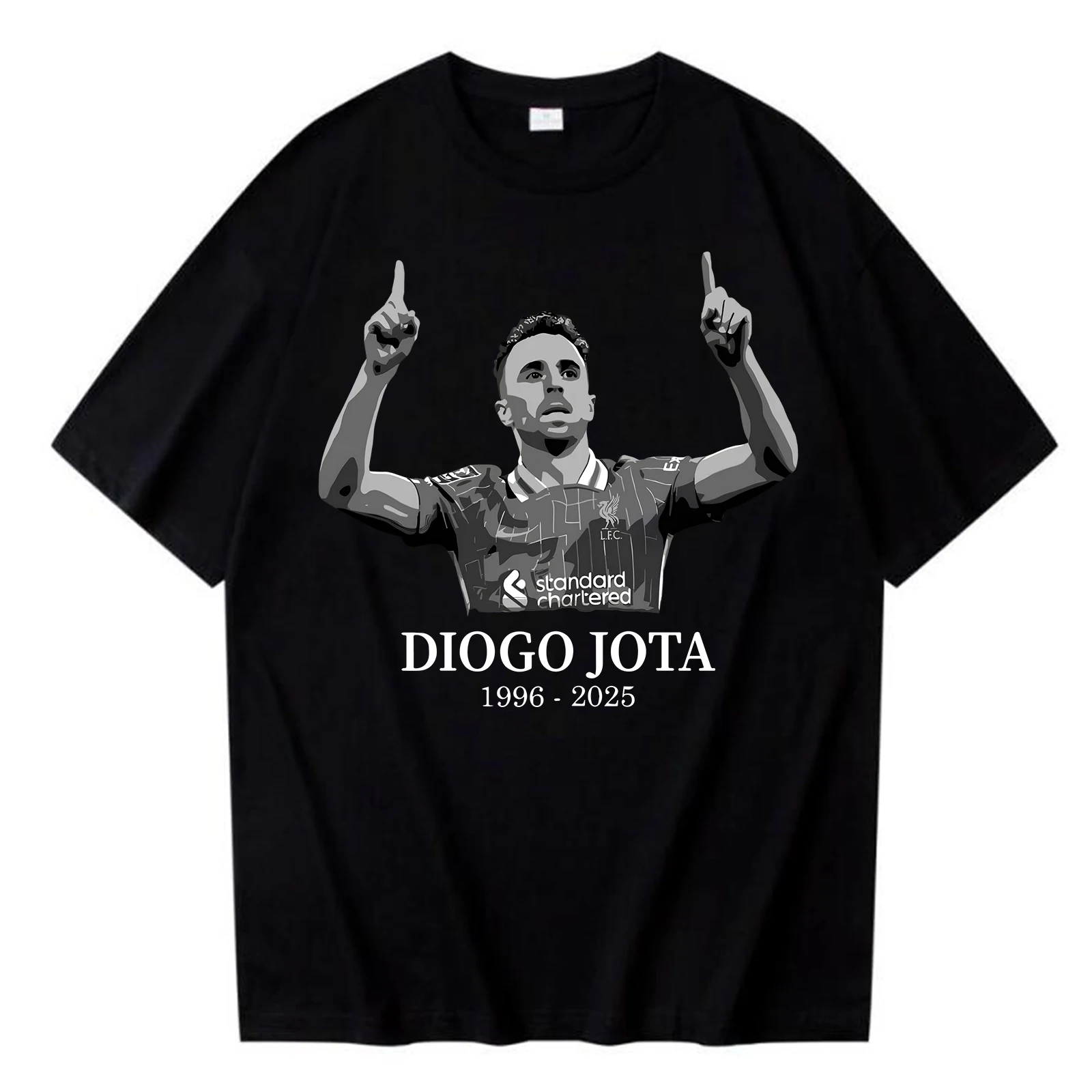 

RIP Diogo Jota Графическая футболка Уличная мужская повседневная рубашка с круглым вырезом