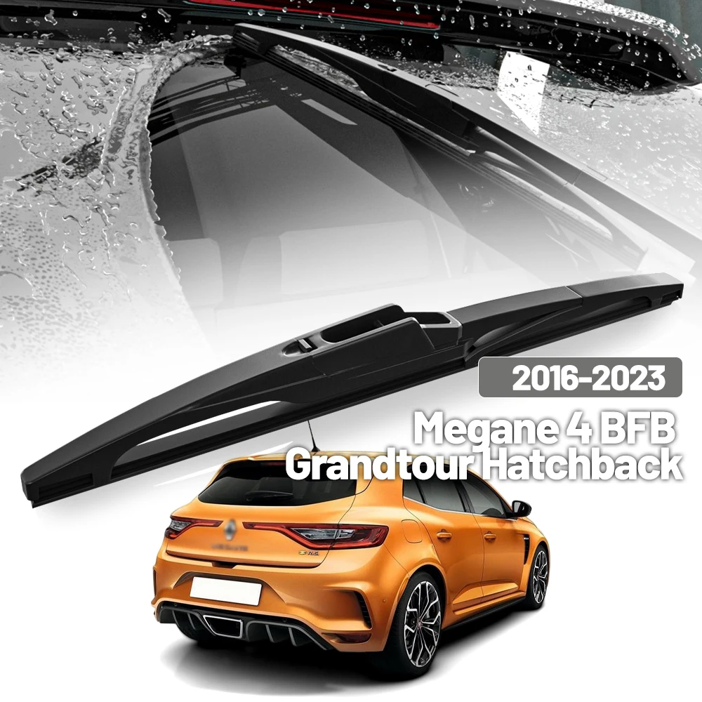 Für Renault Megane 4 Grandtour Schrägheck 2016-2023 Heckscheibenwischer Heckklappenfensterwischer Zubehör 9 Zoll