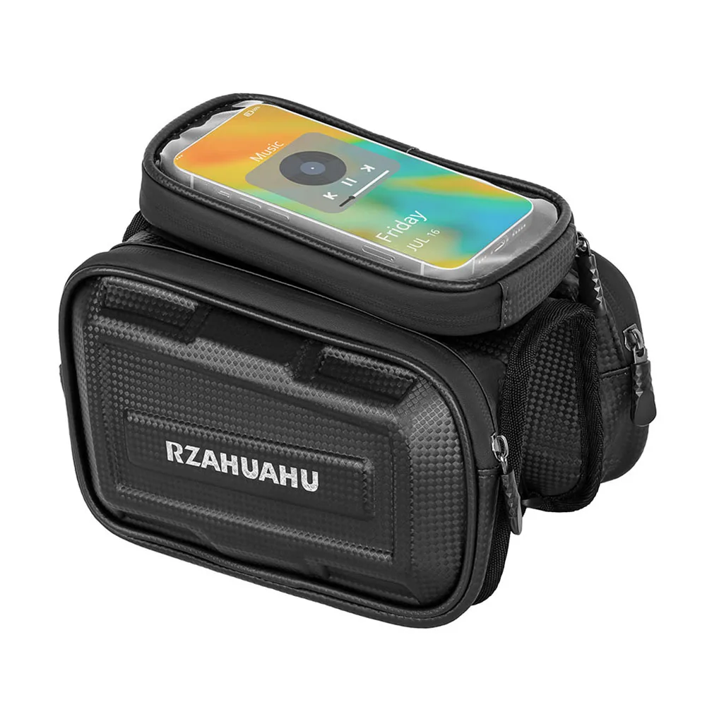 3L حقيبة الهاتف الدراجة دعم شاشة تعمل باللمس دراجة الإطار الأمامي حقيبة سعة كبيرة الدراجة الهاتف جبل حقيبة دراجة الجبلية الملحقات