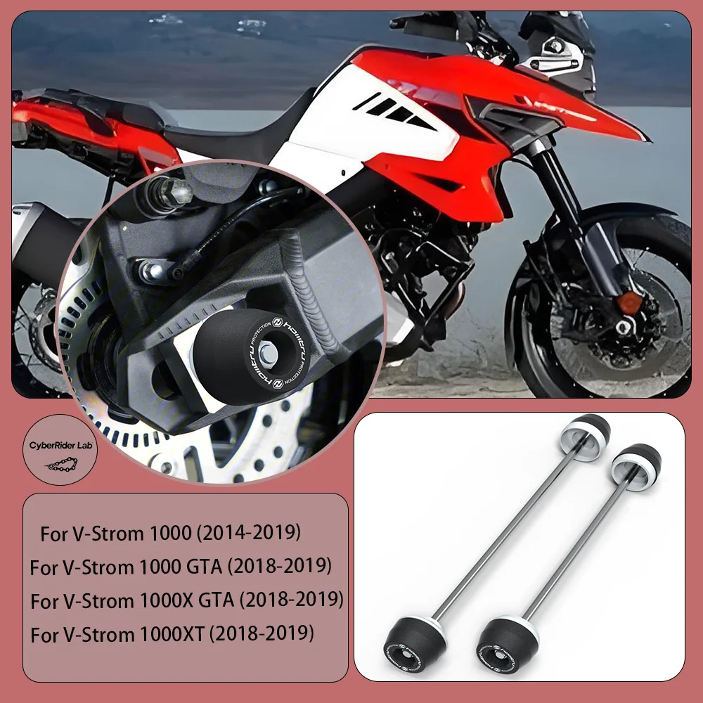 

For Suzuki V-Strom 1000 XT GTA X GTA / V-Strom 1050 XT (2014-2023) Front & Rear Wheel Spindle Crash Protection-Motorcycle