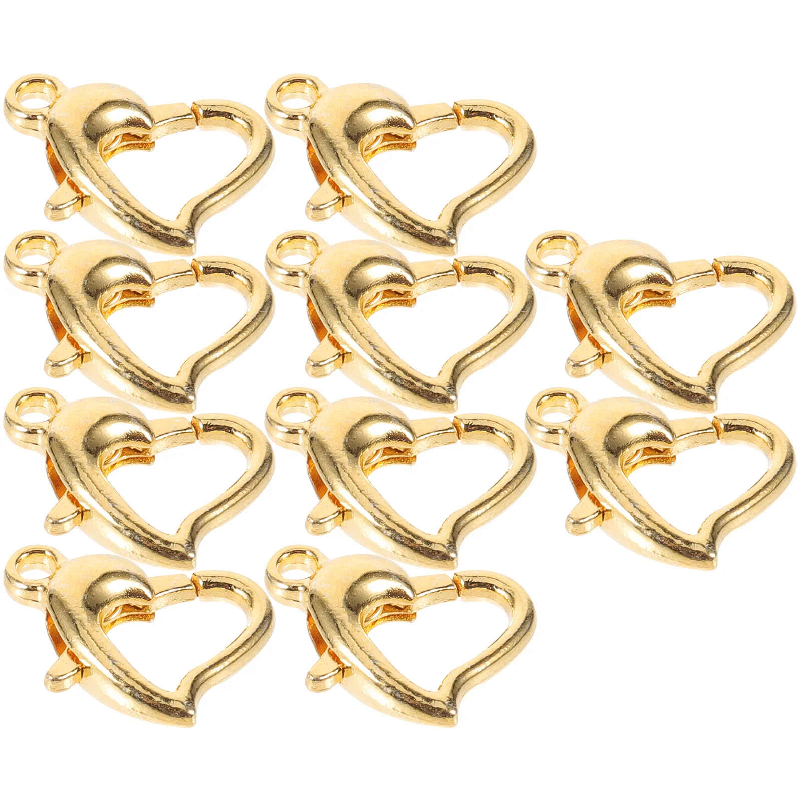 

10pcs Metal Necklace Clasps Clasp For Diy Jewelry Making Bracelet Necklace Buckles Craft Supplies Connector Clasps