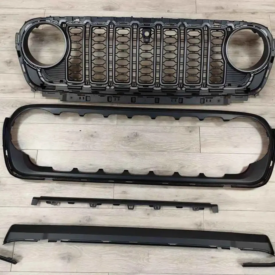 New Car Grills Black Grill For Jeep For Wrangler JL 2018-2022