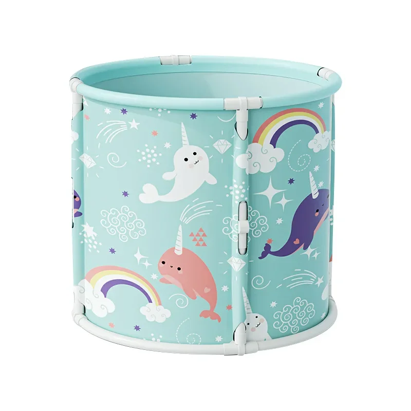 حوض استحمام منزلي للأطفال بدون تركيب ، حوض استحمام قابل للطي ، حمام سباحة للأطفال ، دلو حمام للأطفال الصغار