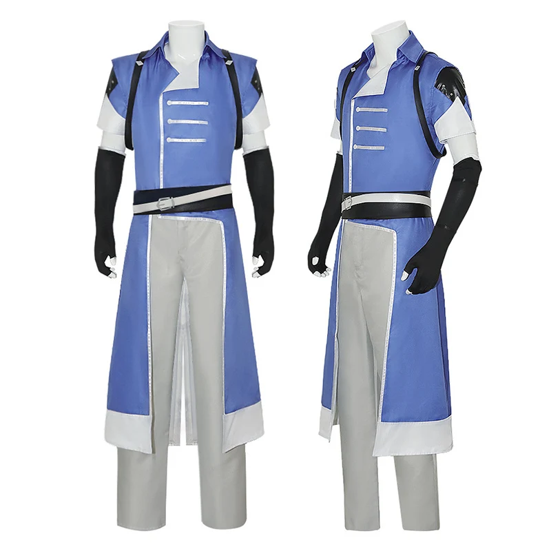 Richter Belmont Cosplay Costume Game Castlevania Top Pants Set Male Clothing Outfits Fantasy Halloween Carnival Party Costume