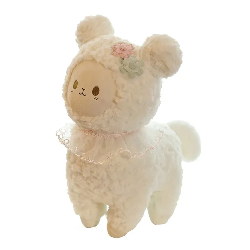 Jouets en peluche de mouton debout de dessin animé pour enfants, décorations de chambre mignonnes, cadeaux d'anniversaire, Kawaii, créatif, ins, nouveau, 25 cm, 30cm