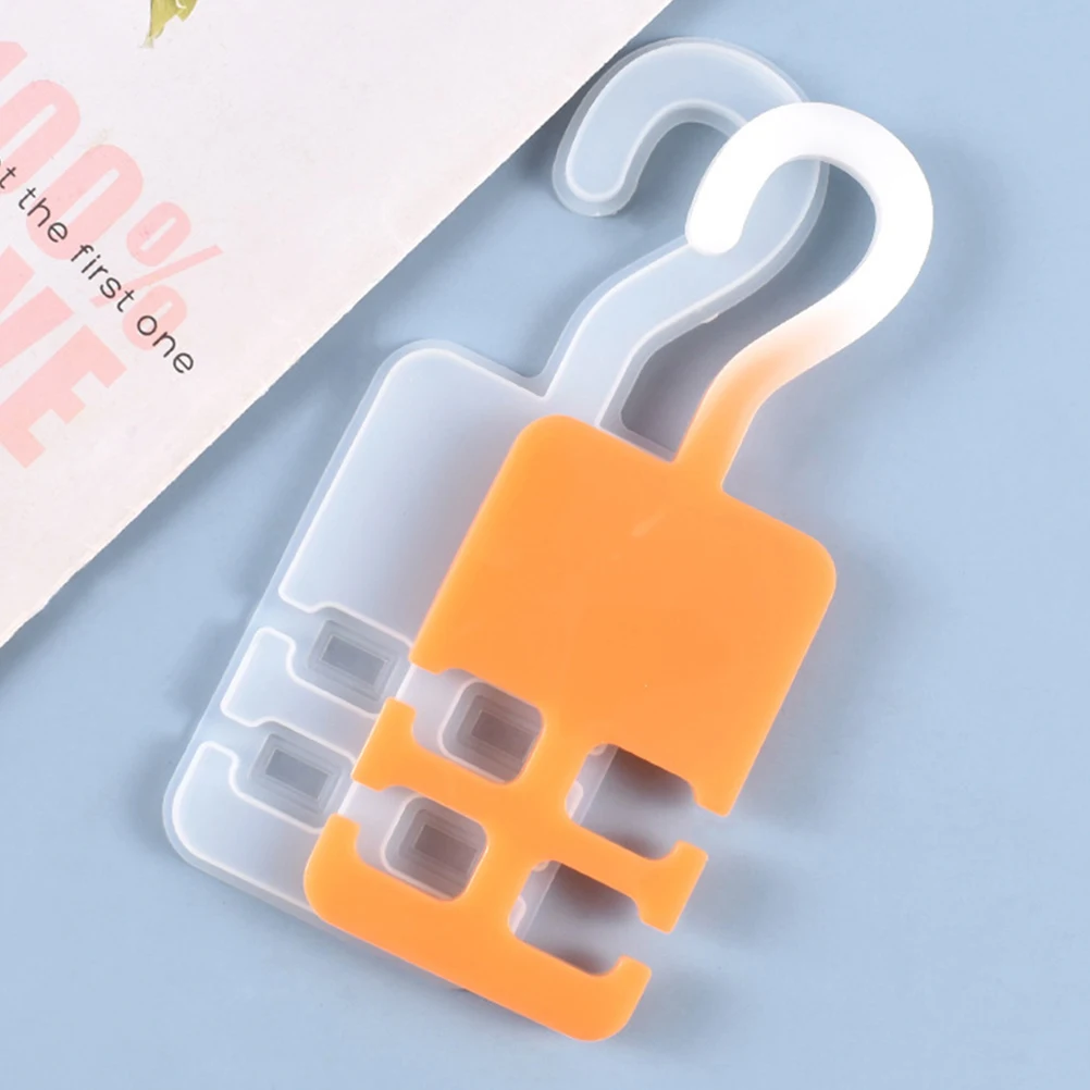 

2 Pcs Crystal Hanger Mold DIY Hanging Hook Hooks Silicone Storage Body Making