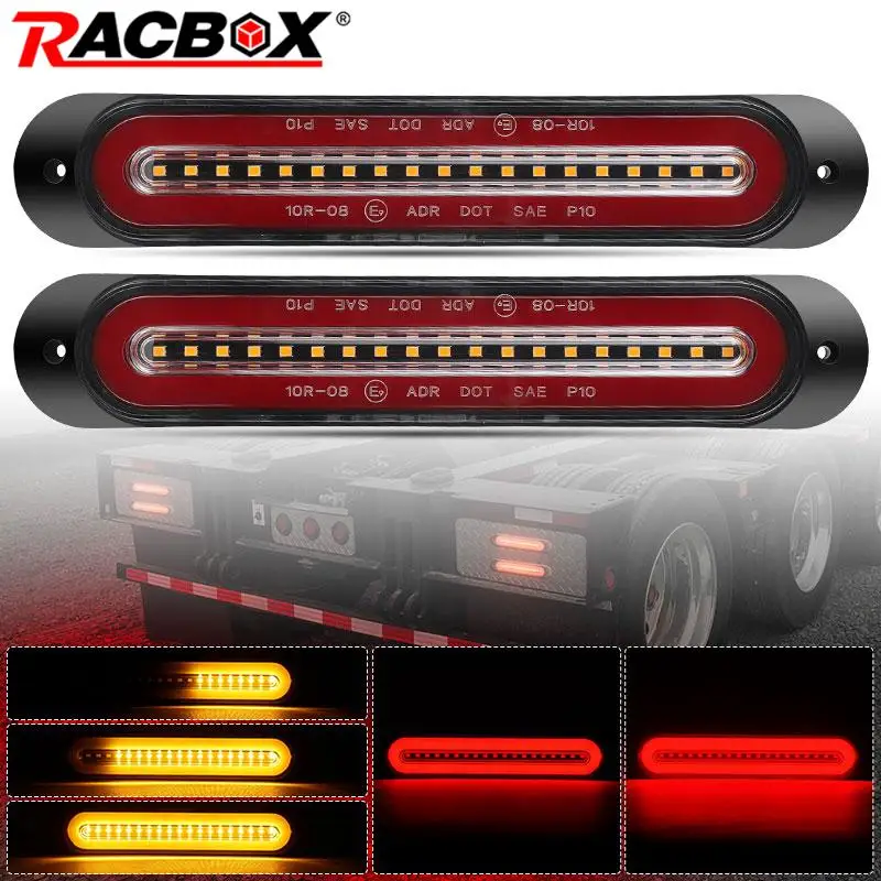 

3 in 1 LED Tail Brake Lights Trailer Truck LED Light 12V 24V Car Taillights Turn Signal Lamp ATV SUV UTV Auto Rear Stop Lamp DRL