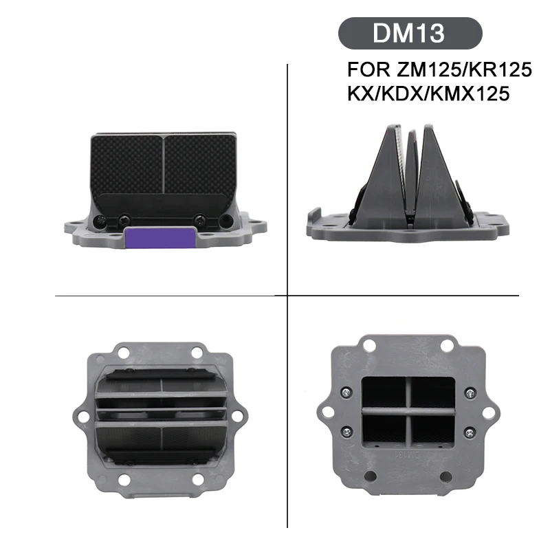 ALCON Motorcycle Carbon Fiber V-FORC 3 Reed Valve for ZM125/KR125 KX/KDX/KMX125 RM65 KX65 KX80 KX85 KX100 RM100 KX250