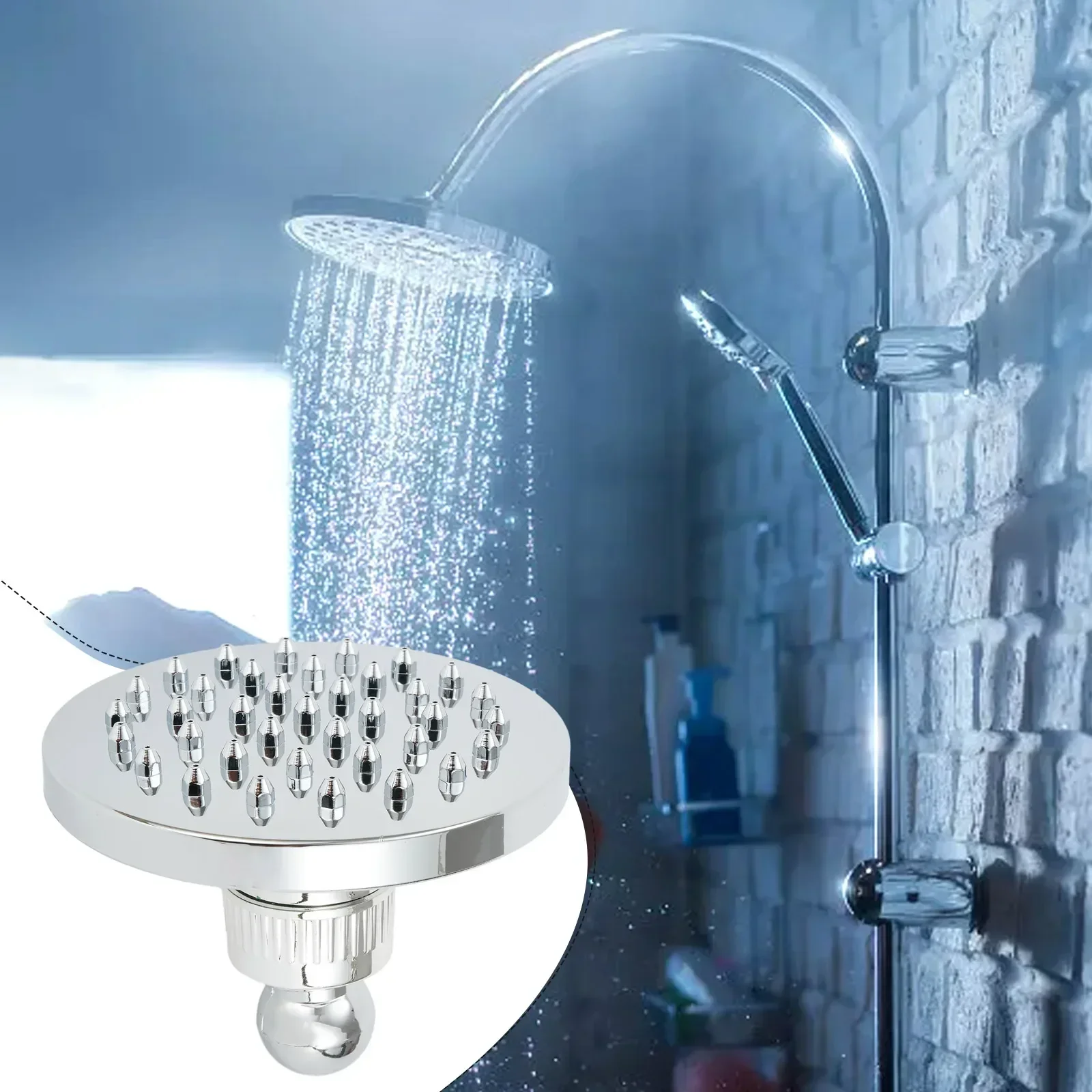 

High Quality Shower Head Shower Top Strong Water Flow Internal Thread Plastic Top Spray Relieves Fatigue For Bathroom