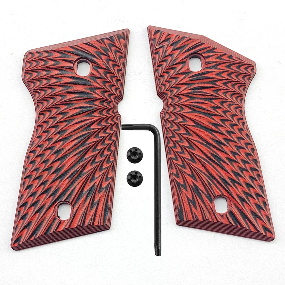 1 زوج G10 القبضات أمة الله الملمس عرقوب مع مسامير ل BRT 92fs القبضات كامل الحجم 92 fs m9 92a1 96a1 92 ملحقات الصيد