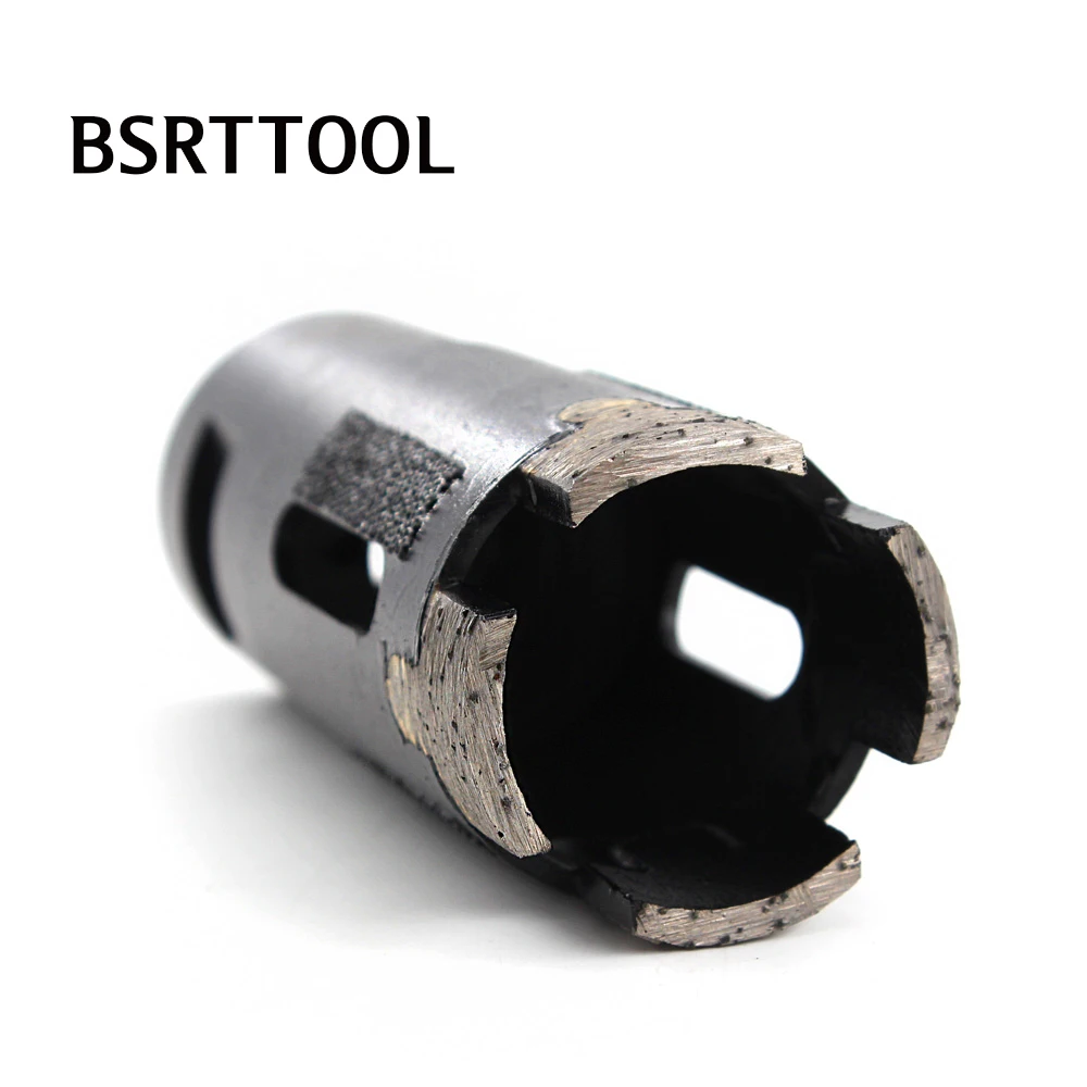 Imagem -03 - Bsrttool Seco Diamante Perfuração Núcleo Bits Cortador de Cerâmica Telha 14 811 Rosca para Granito Mármore Concreto Pedra Broca Ferramenta