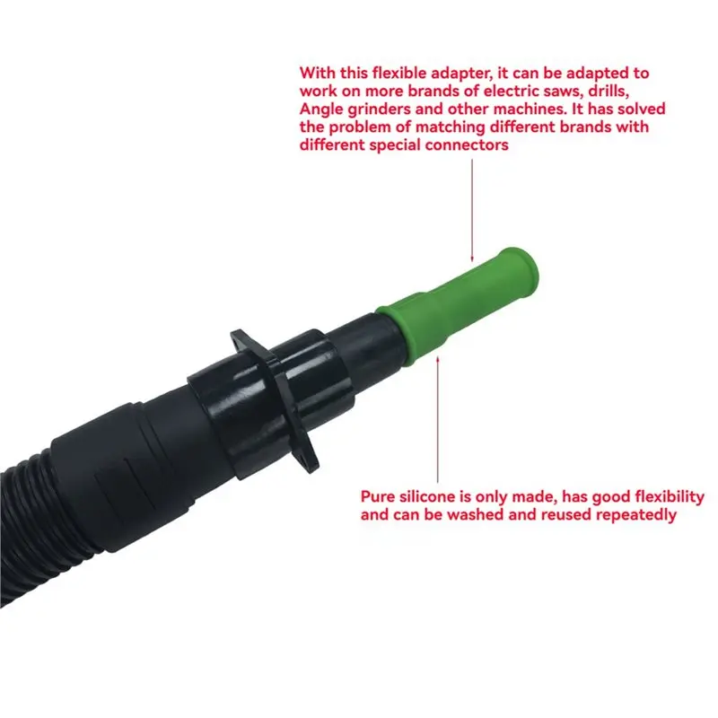[NEWA76K!】 Flexible Silicone Hose Connector Kit For Shop Vac 90687 Industrial Vacuum Woodworking Saw For 1"-2-1/2" Wet Dry