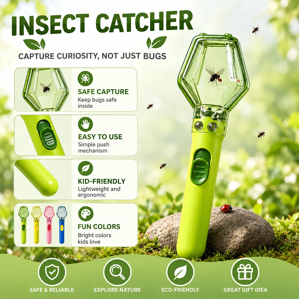 New Explorer Insect Catcher Toy for Student Outdoor Educational Interactive Bug Observer Gadget for Curious Young Scientists