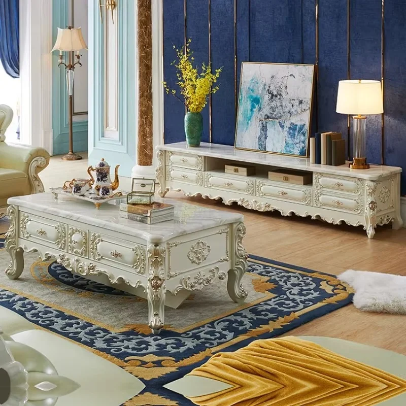 Luxury Floor Storage Tv Cabinet White Living Room Nordic Standing Cabinet Home Drawer Meuble Tv Salon Moderne House Furniture