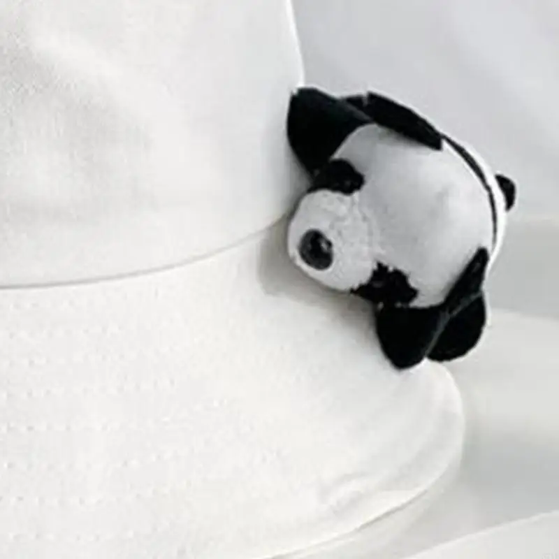 N7YF Pandas Cloches Hat Pandas Bucket Hat Pandas Fisherman Hat Pandas Hat Bowlers Hat