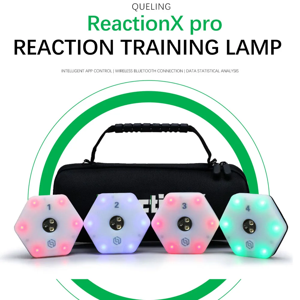 ReactionX Rlt アジャイル リアクションライト トレーニング機器 6灯 バスケットボール サッカー バドミントン テニス ボクシング用 アプリアクセス付き