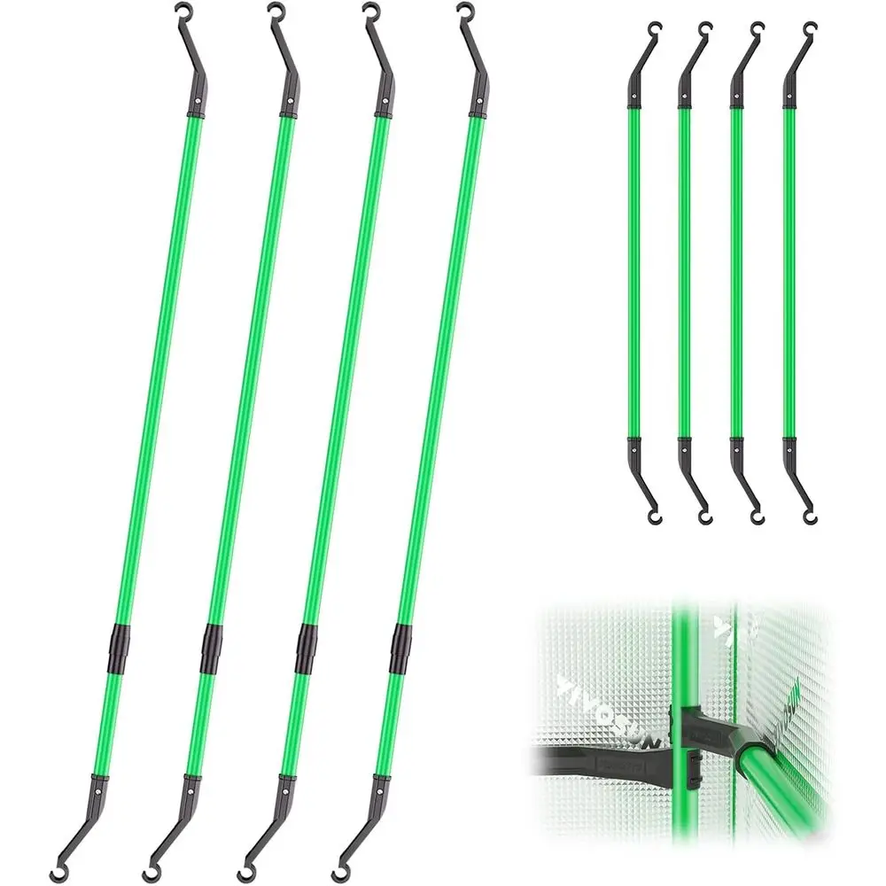 

Комплект регулируемых по высоте палаток для выращивания растений, диапазон 24-48 дюймов, совместим с палатками 2x2, 3x3, 4x2 и 4x4, набор из 4 штук