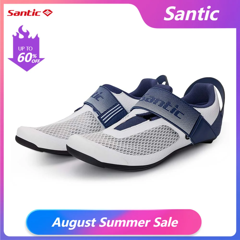 Santic Sapatos Ciclismo Masculino Triathlon Malha
