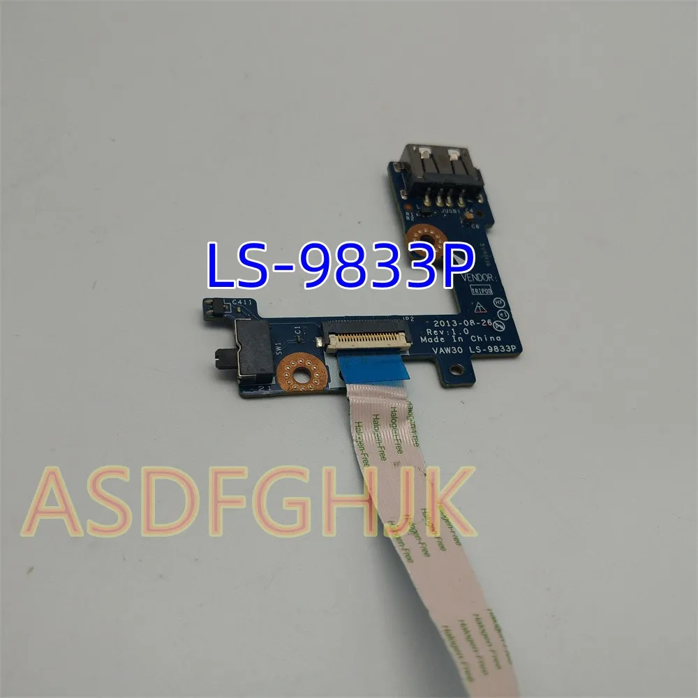Original For Dell E5440 USB Port WIFI Wireless Switch Board VAW30 LS-9833P  Fully Tested