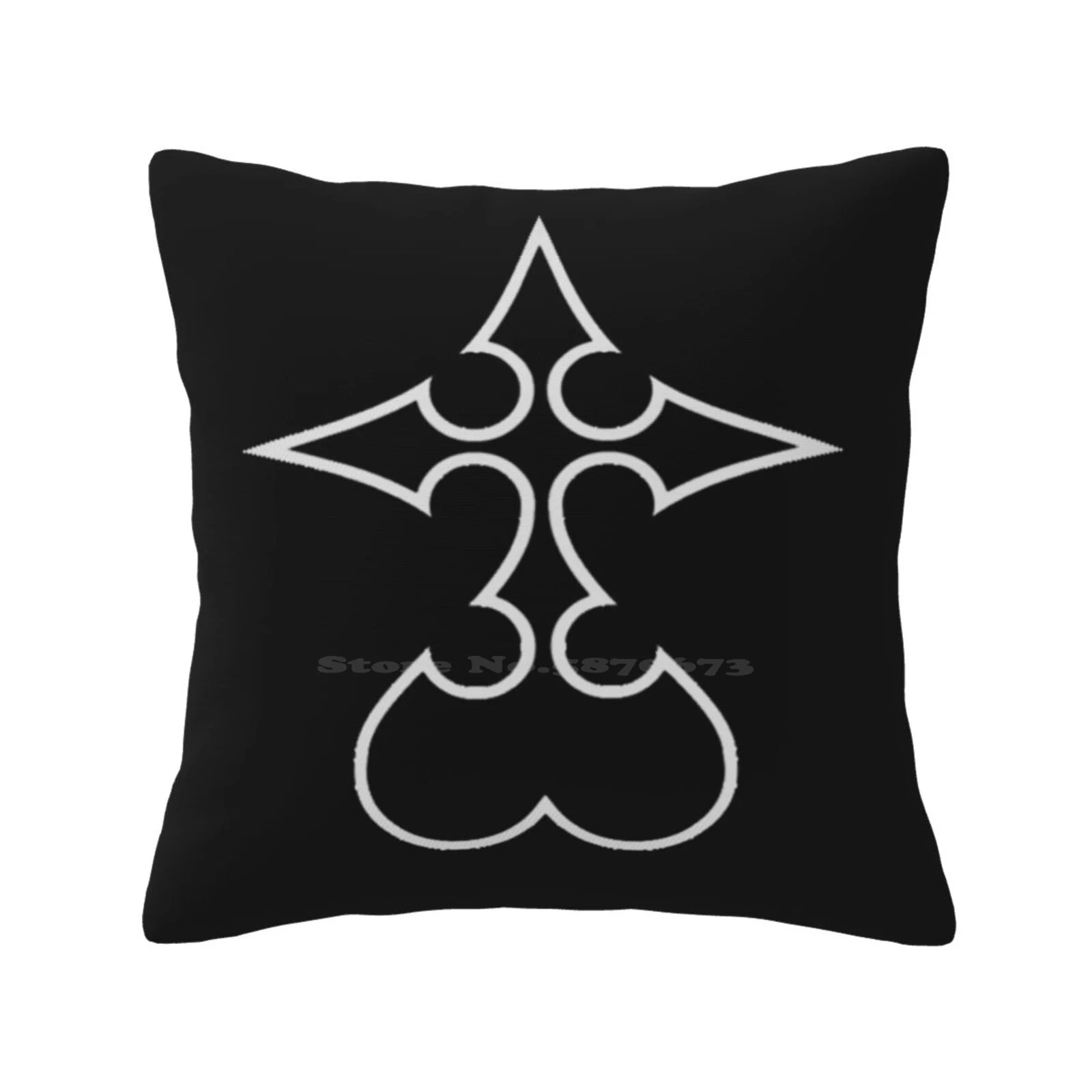 Kingdom Hearts Nobody White Throw Cushion Pillow Cover Kingdom Hearts 2 Kingdom Hearts 3 Nobody Organizzation 13 Organizzation