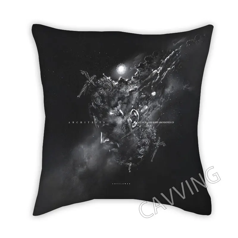 ARCHITECTS BAND 3D Printed Polyester Decorative Pillowcases Cover Square Zipper Pillow Case Fan Gifts Home Decor