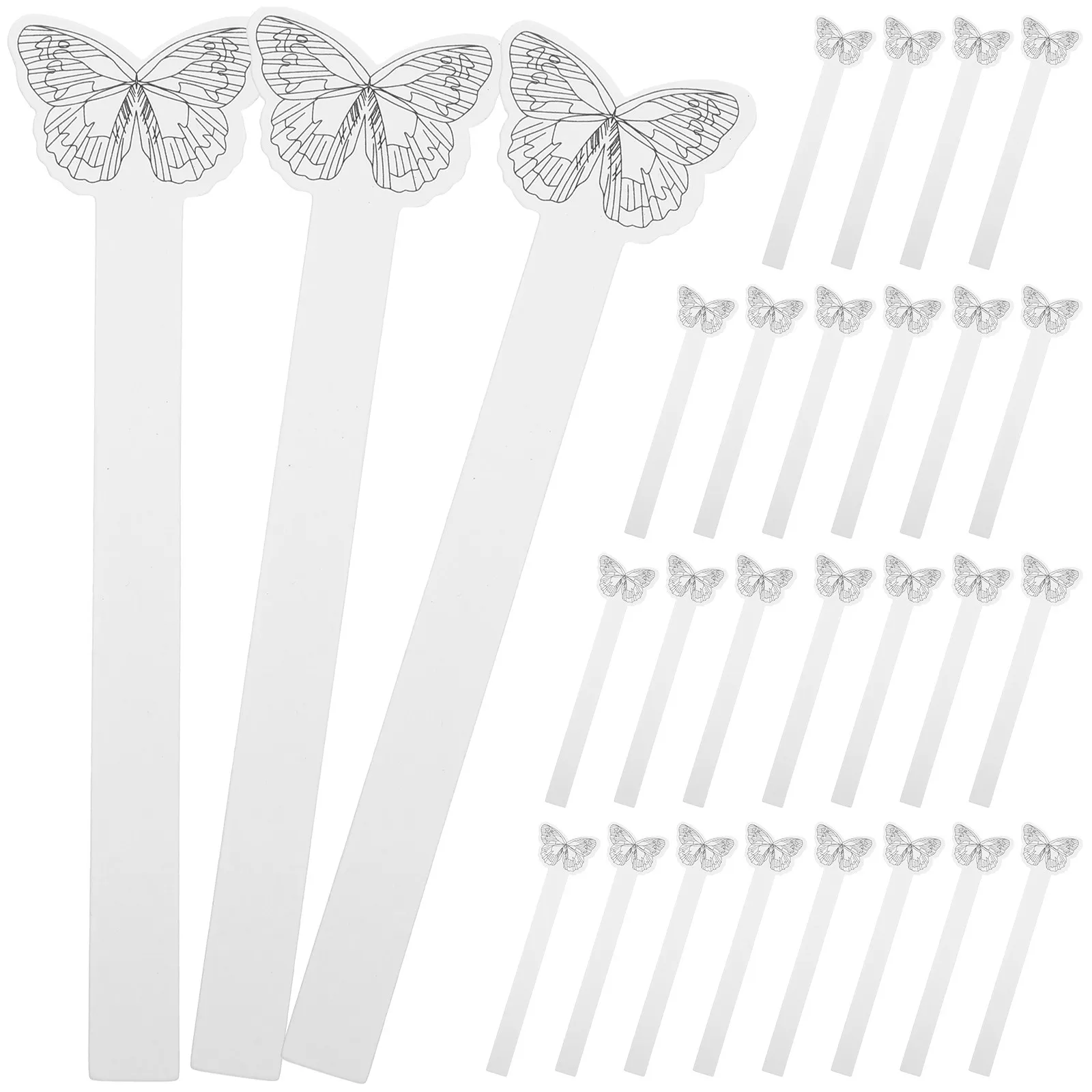 100Pcs Aromatherapy Test Strips Butterflies Design Highly Absorbent Perfume Paper for Scent Evaluation and Oil Blending