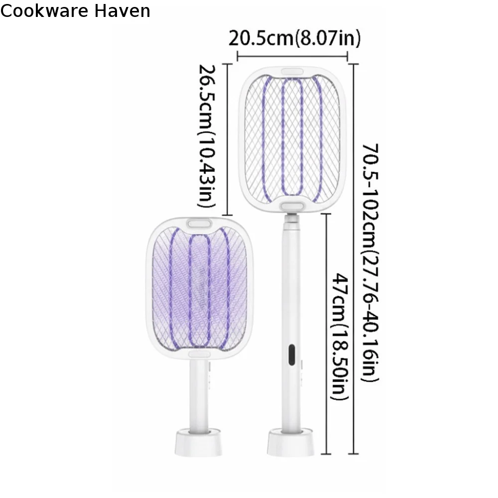 Foldable Electric Mosquito Killer 180 Degree High Pressure Mosquito Killing Baton Portable USB Charging Insect Killer Indoor