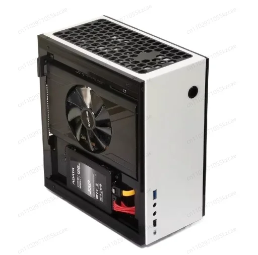 A31S Mini ITX Side Transparent Chassis - A4 Structure Case Compatible with Small 1U Power Supply, Non-Aluminum Design