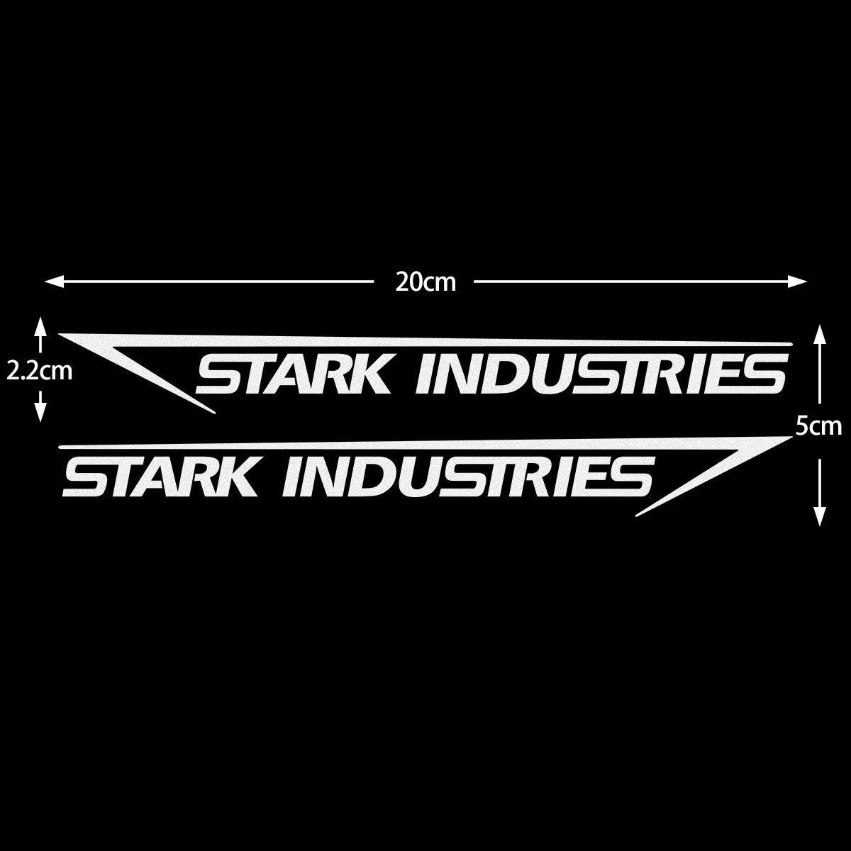 1 Pair Stark Industries Car Stickers Motorcycle Scooter Moto Body Fuel Tank Vinyl Decals Accessories For Z900 MT07 703F 368G