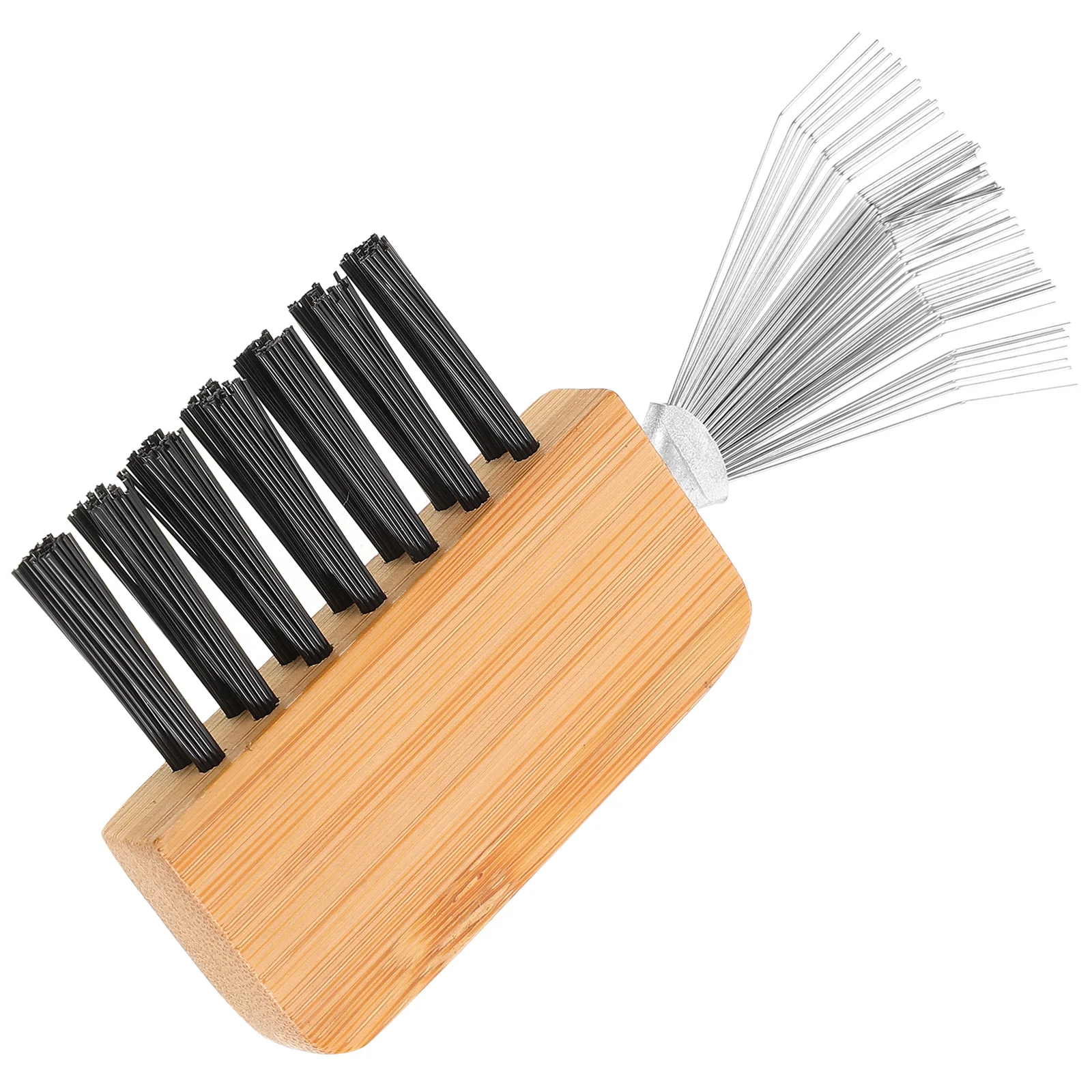 

Wooden Handle Flower Cleaner Tool Strong Metal Teeth for Thorough Flower Frog Maintenance Floral Cleaning Rake