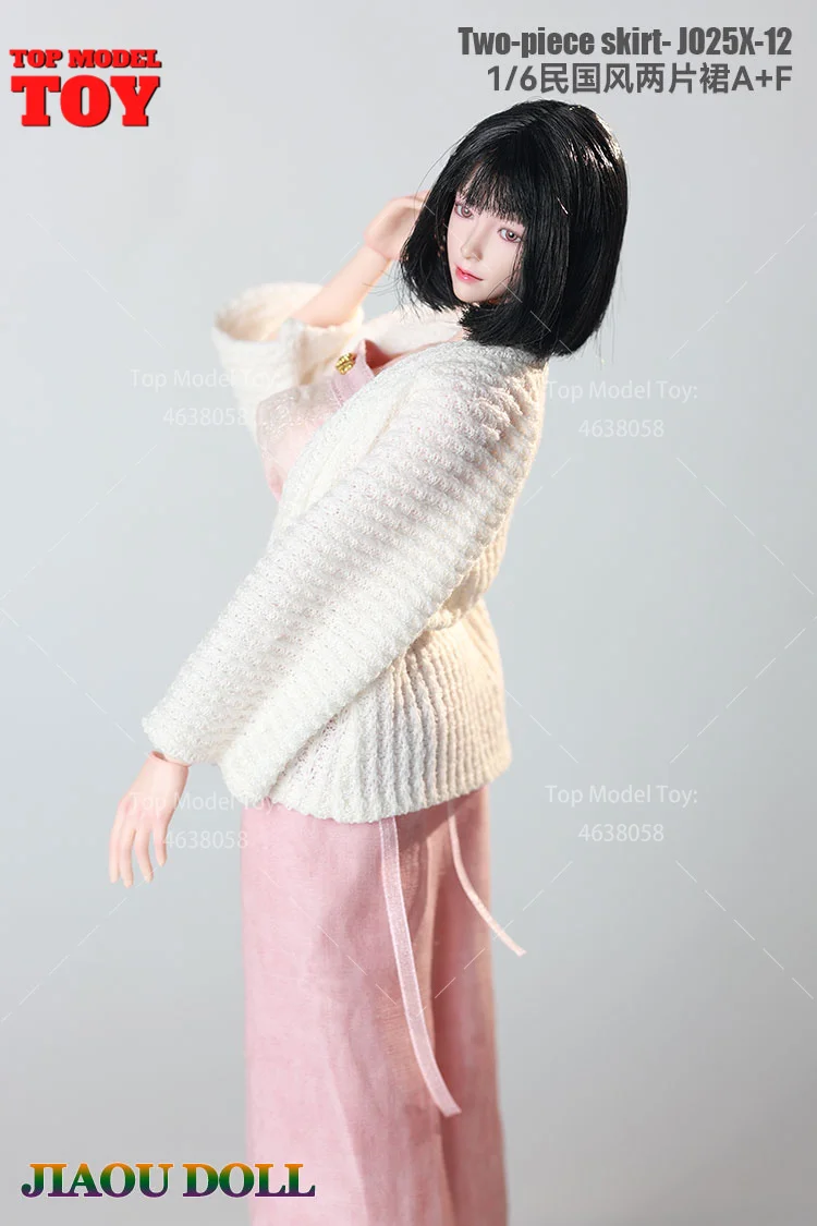 JIAOUDOLL JO25X-12 1/6 deux pièces jupe pull manteau vêtements accessoire modèle adapté 12 ''femme soldat figurine corps poupées