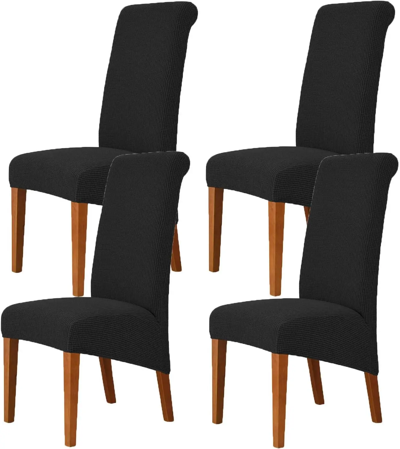 

Stretch Xl/Oversized Soft Spandex Extra Large Dining Room Chair Covers For Kitchen Dining，Removable Washable Chair Protectors