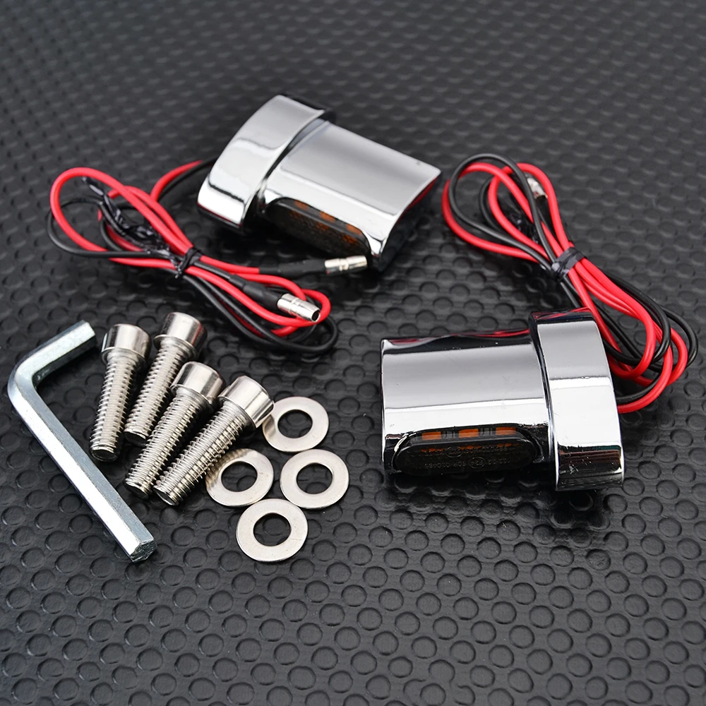 Motorcycle LED Turn Signals Indicators Blinker Light Fit 12V rear turn signal lamp E-Mark approved