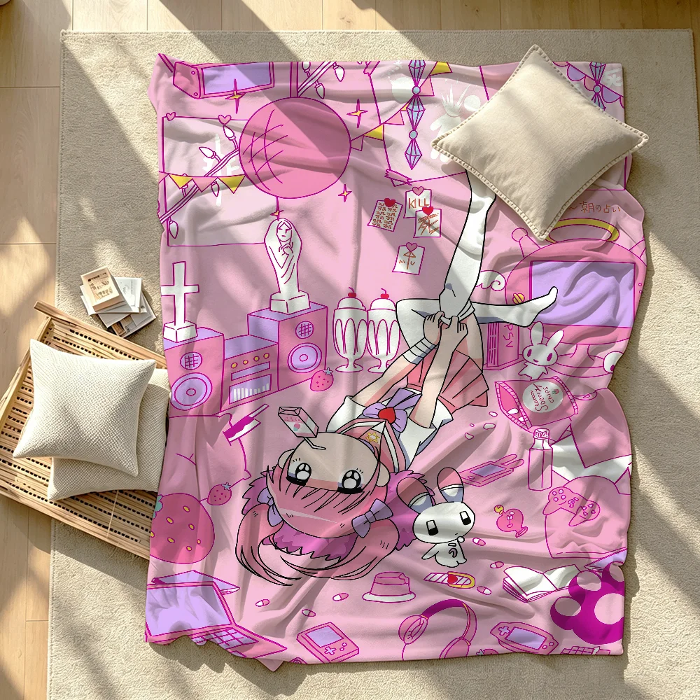 Anime Menhera Chan Blanket Soft Warm And Thick Perfect For Bedroom Living Room Bed Sofa Camping Picnic Office Gift