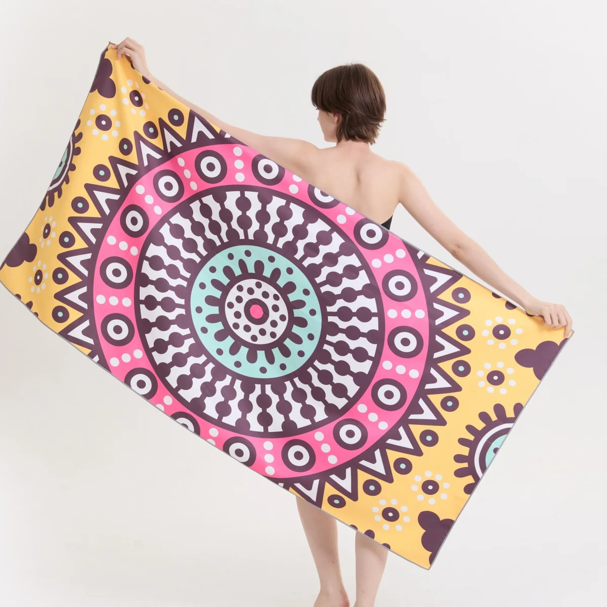 

Полотенце из микрофибры Быстросохнущее полотенце Дорожное полотенце Спортивное полотенце Пляжное полотенце Пескозащитное мягкое легкое полотенце для плавания, йоги, тренажерного зала