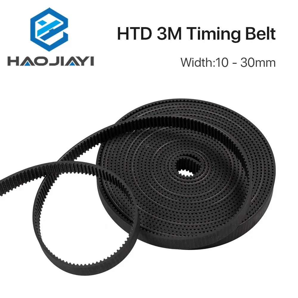 High Quality HTD3M PU Open Belt 3M 5mm - 40mmTiming Transmission Belt 3M Polyurethane for CO2 Laser Engraving Cutting Machine