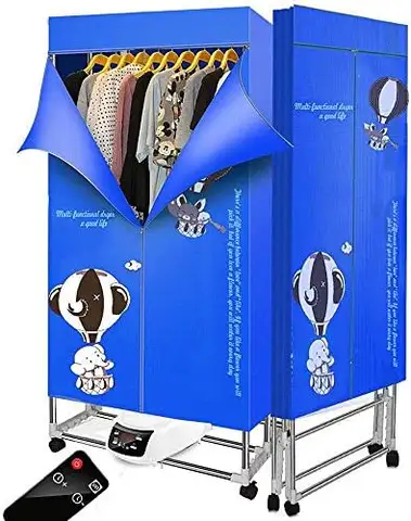 휴대용 의류 건조기 110v-240v 접이식 가정용 접이식 건조기 원격 제어 조절 타이머 가정용 저소음