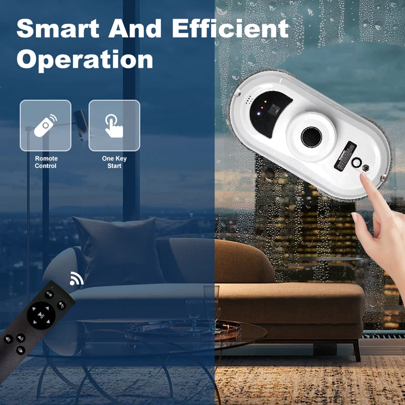 Window Robot Vacuum Cleaner Cleaning Electric Glass limpiacristales Remote Control Machine