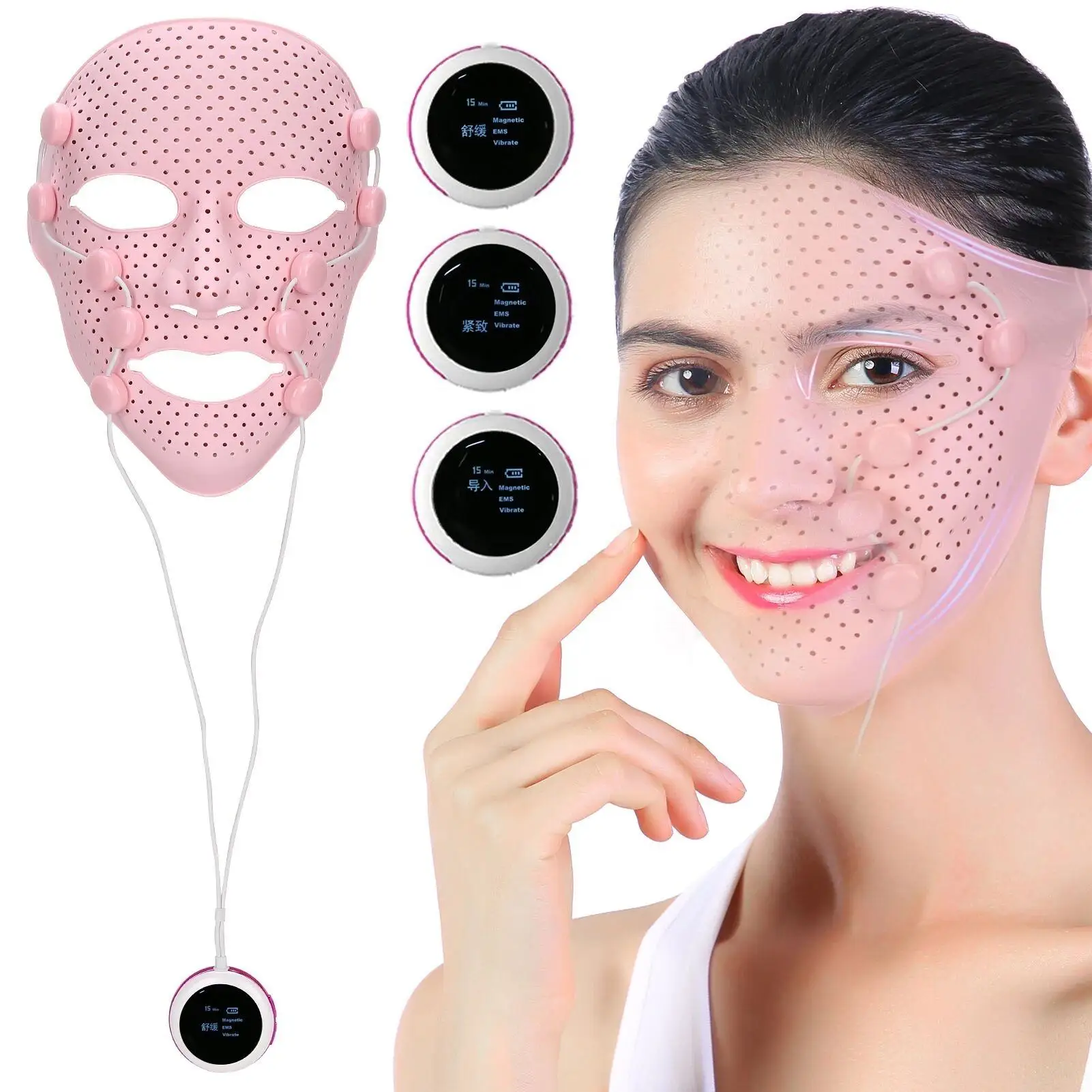 New Silicone Face Mask Electric V-shaped Face Lifting Massager Skin Rejuvenation Beauty Device