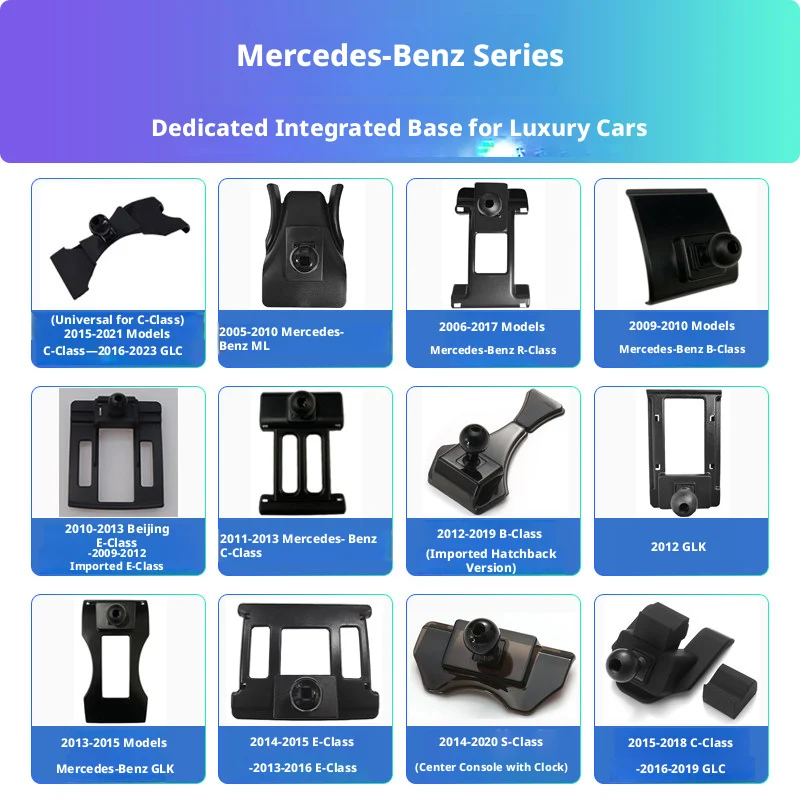Base de navegación para teléfono móvil específica para automóviles, compatible con Mercedes-Benz Clase E, Clase C, Clase A, Clase B, Clase S, GLC/GLC/GLE/V260